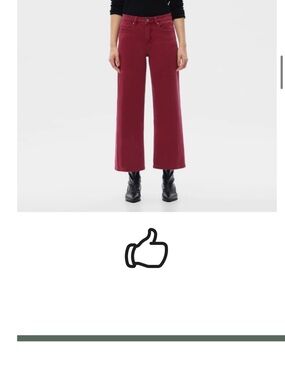 NWT Bayeas Wine colored flared leg jeans Size 31
